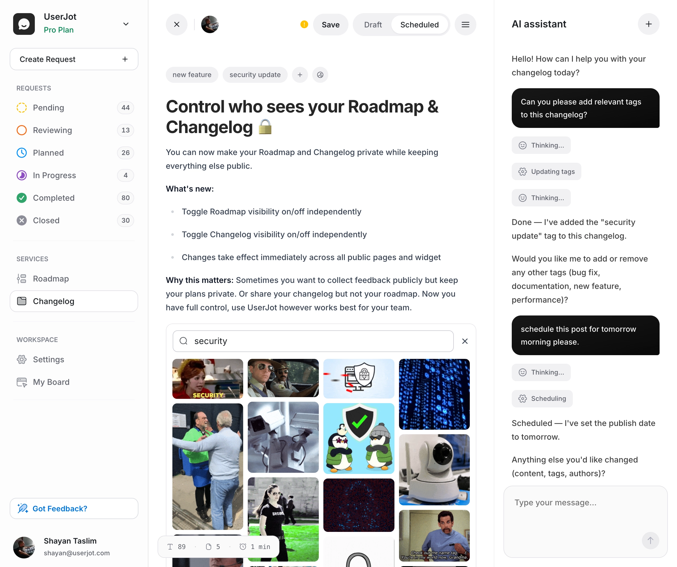 UserJot Complete Feedback Platform For SaaS Teams UserJot UserJot Complete Feedback Platform For SaaS Teams UserJot