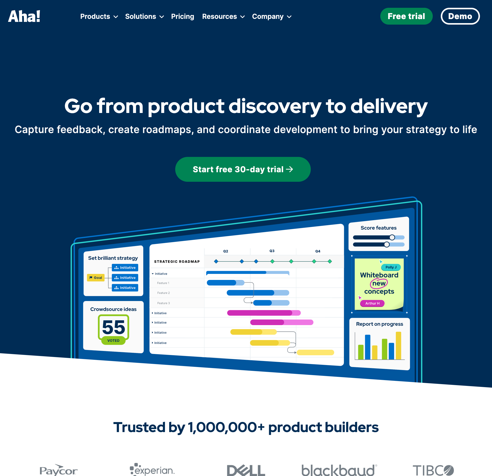 Aha! Ideas Website