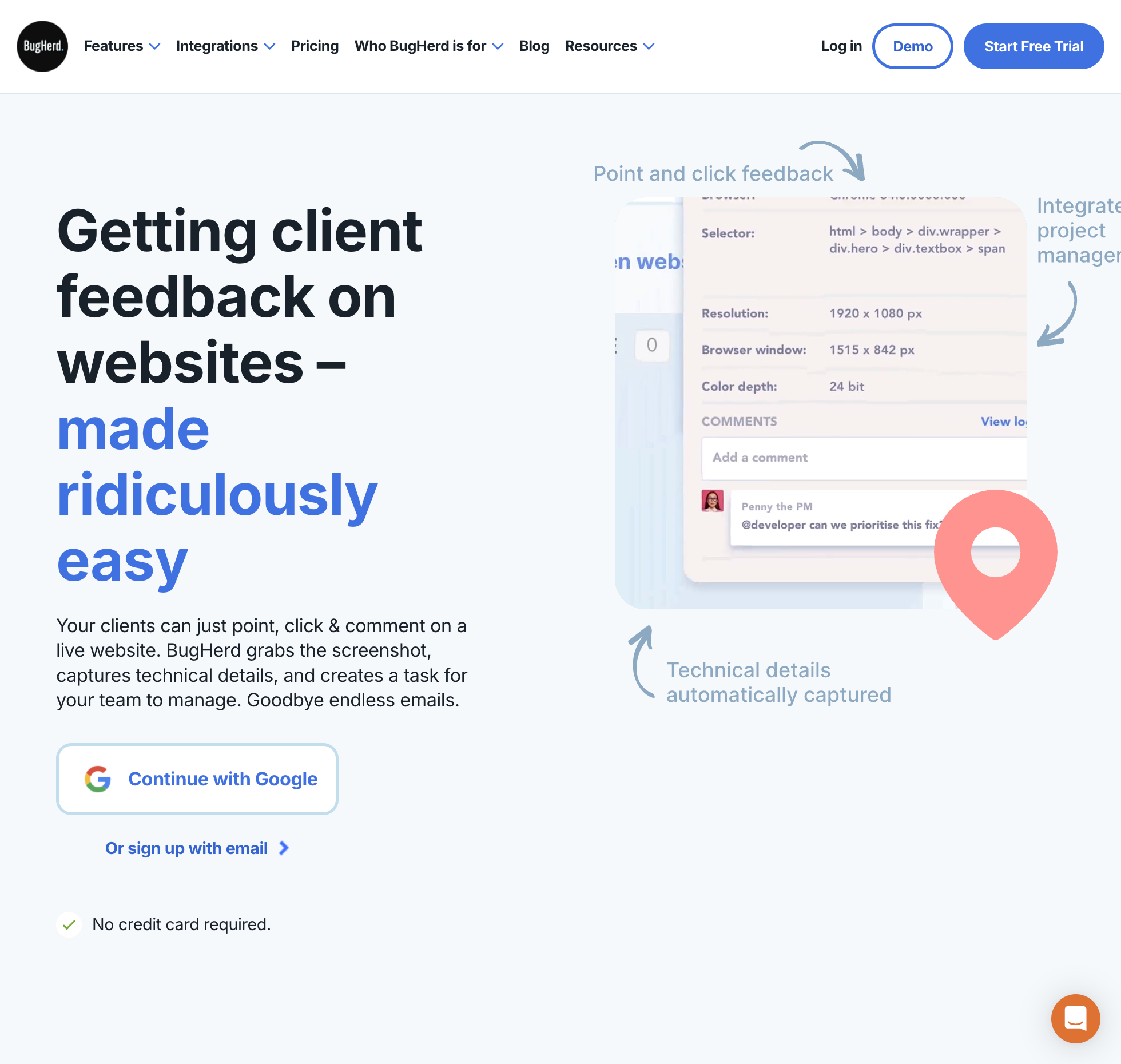 BugHerd Website