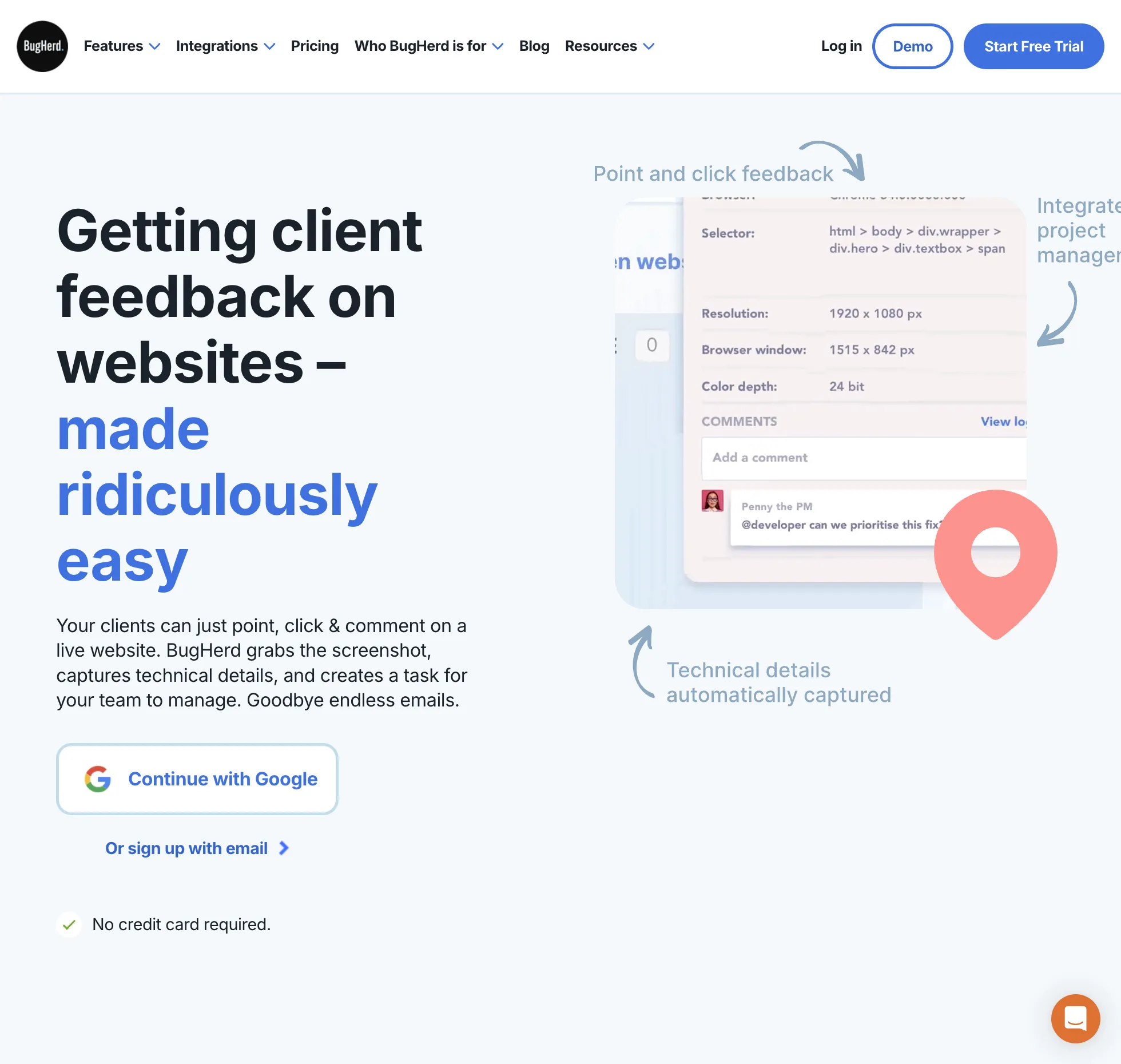 BugHerd Website