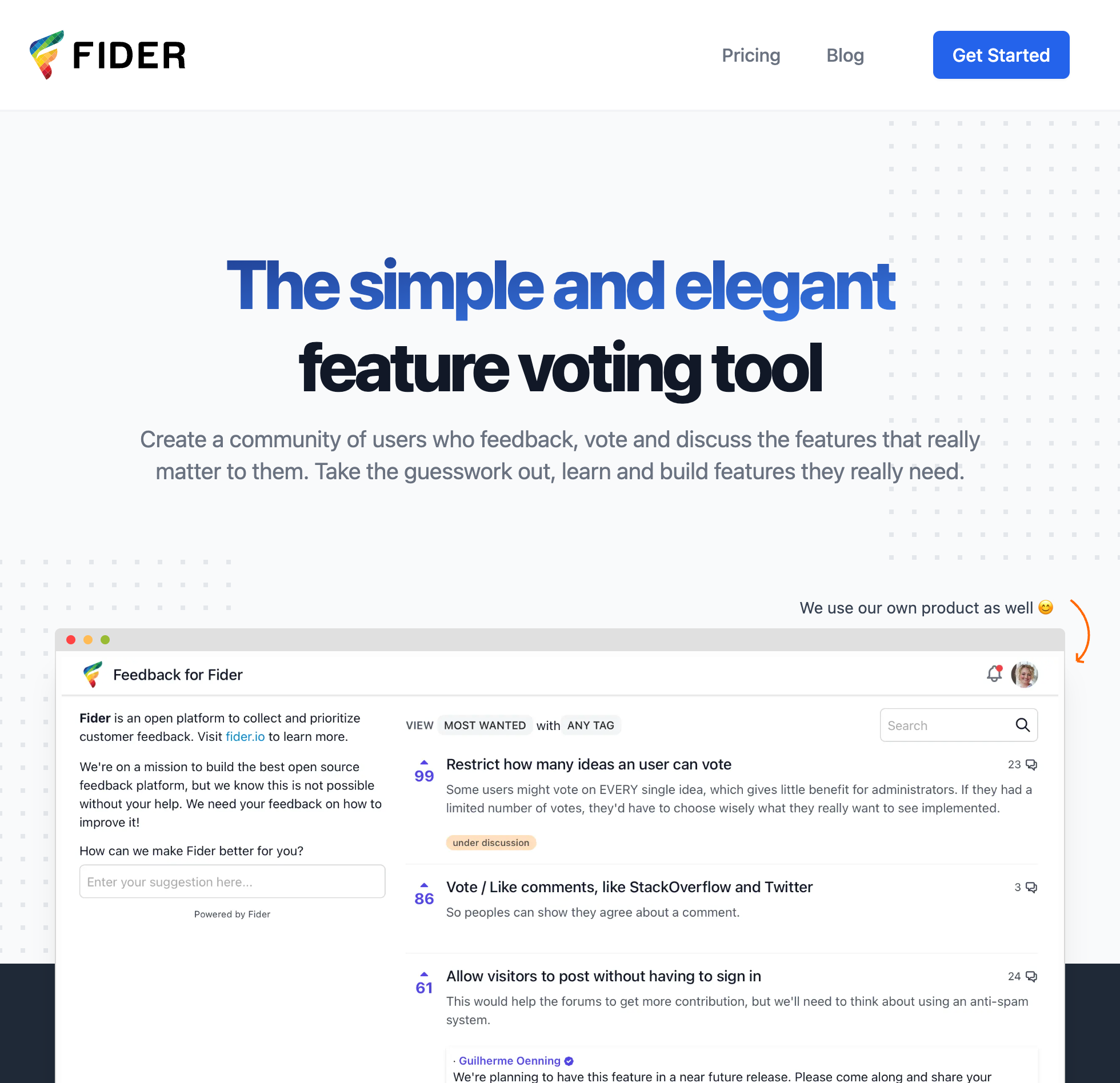 Fider Website