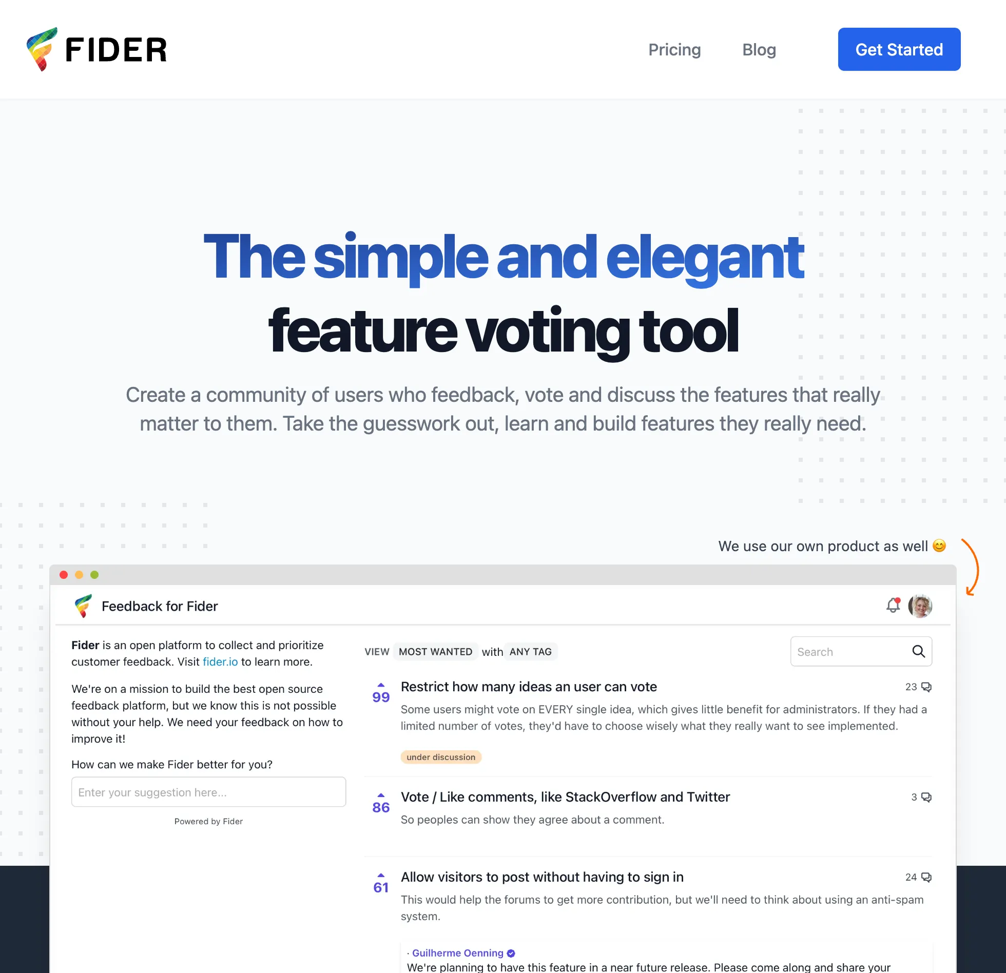Fider Website