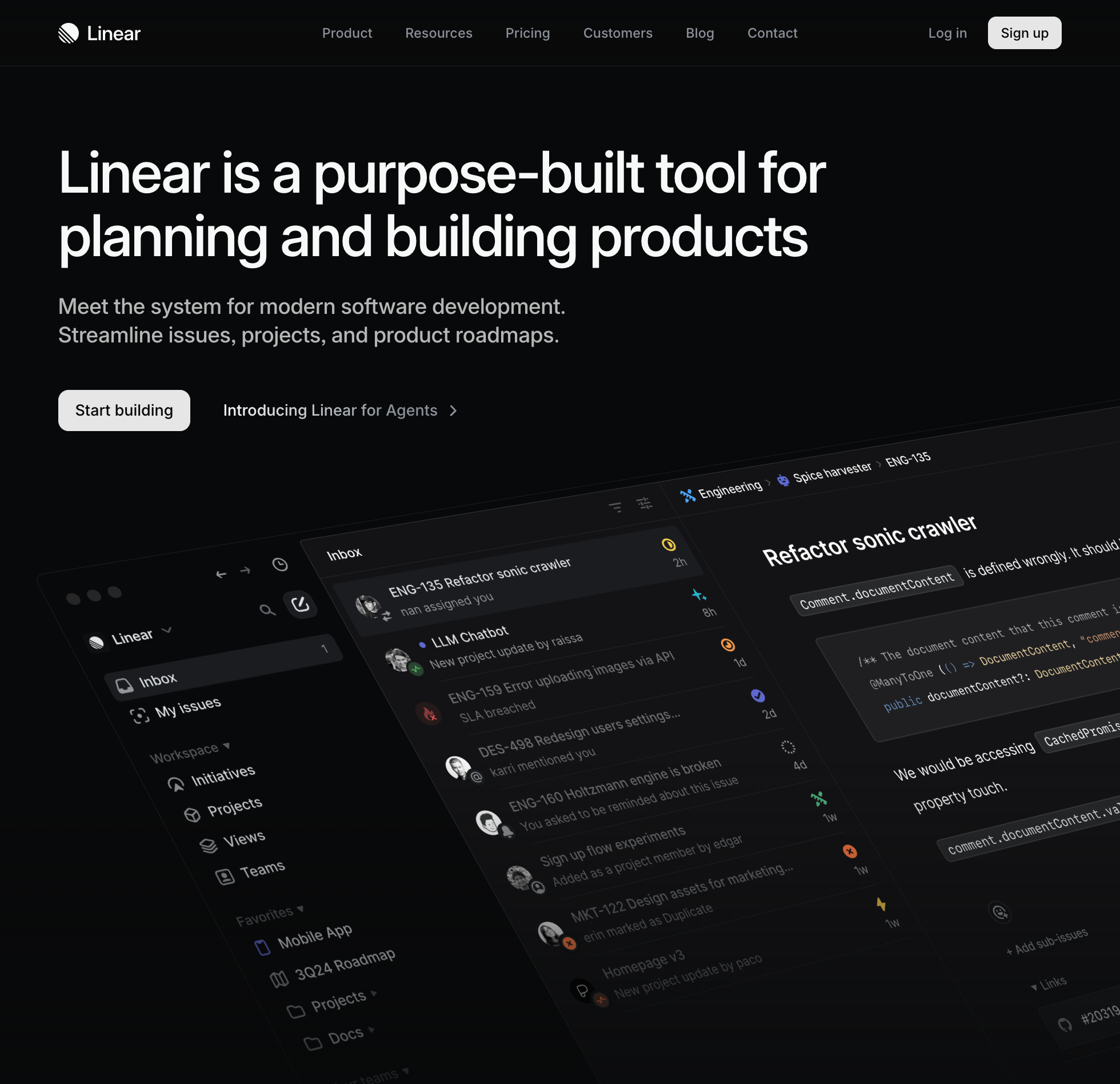 Linear Website