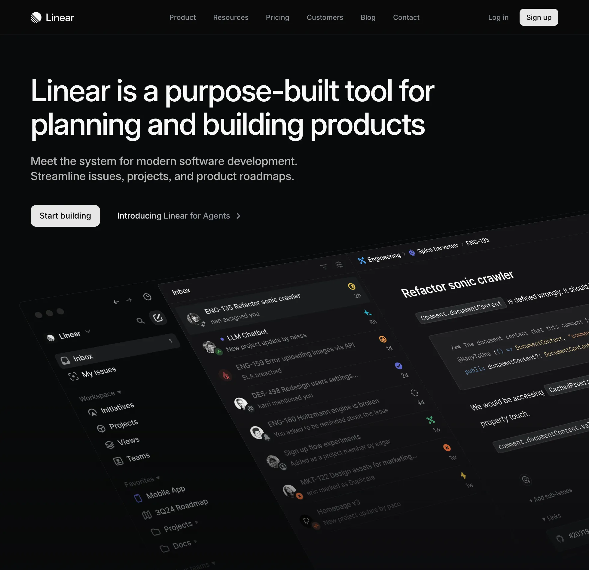 Linear Website