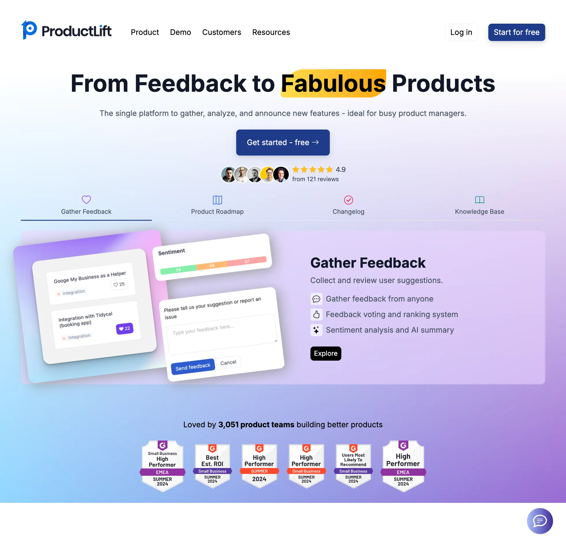 ProductLift Website