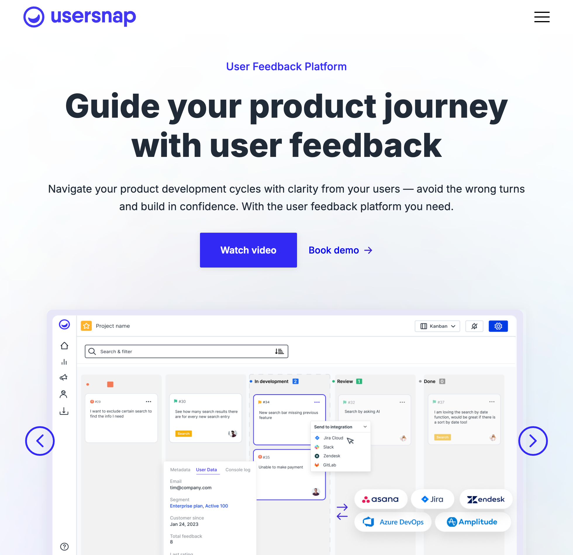 Usersnap Website