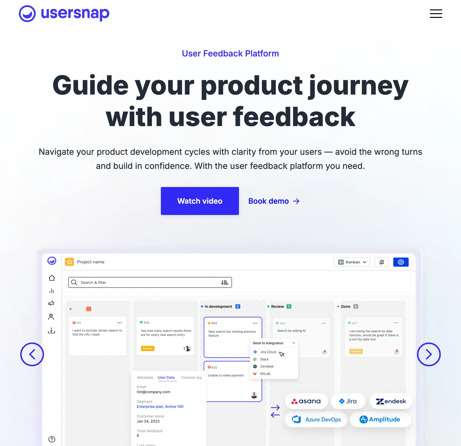 Usersnap Website