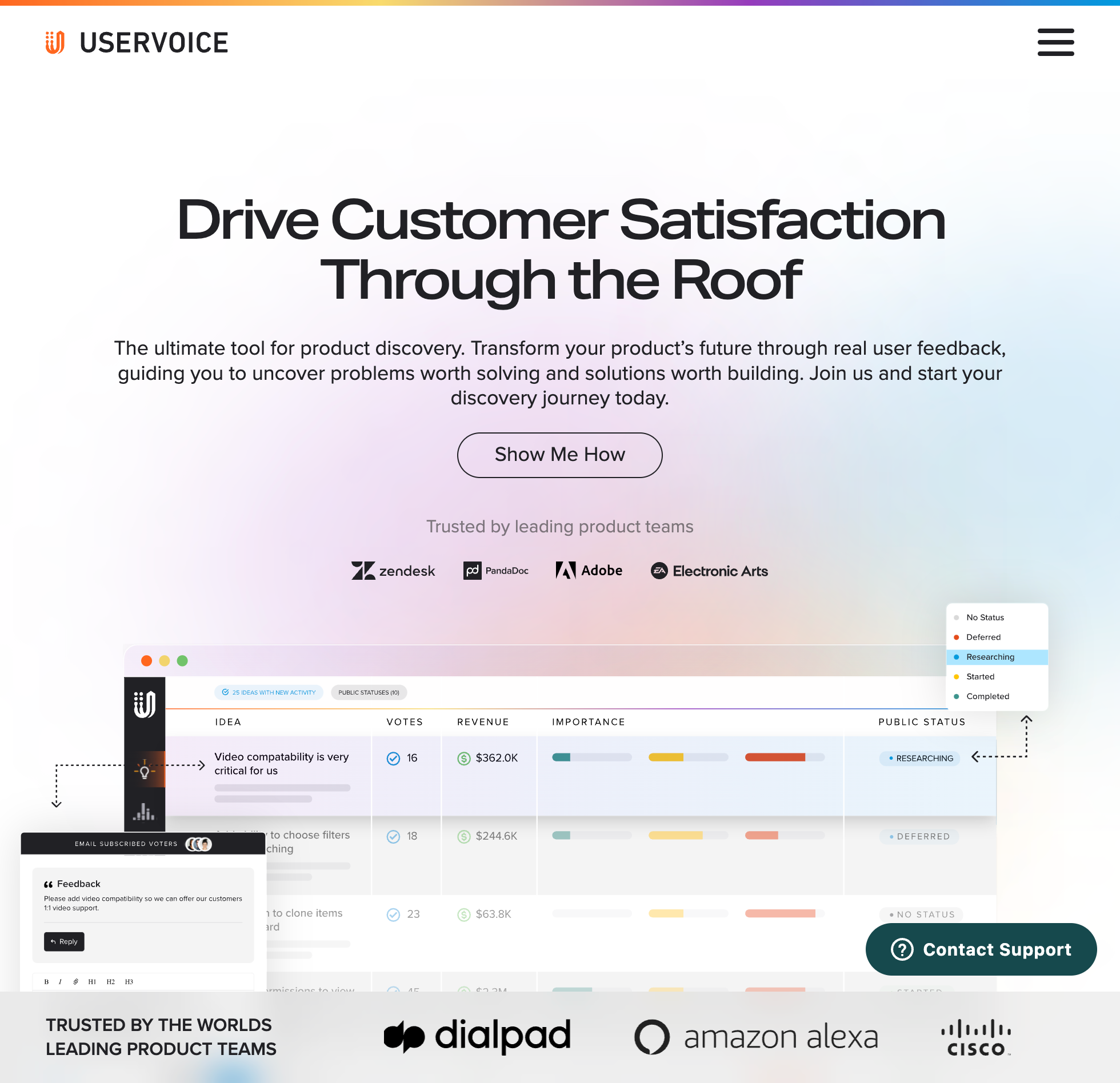 UserVoice Website